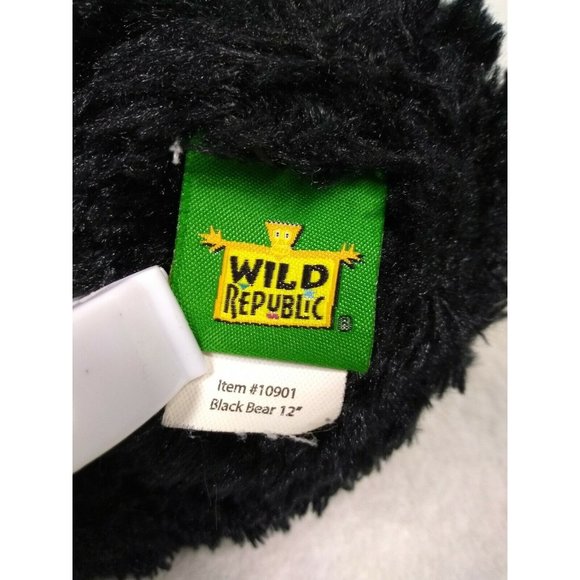 Black Bear Study Buddy Dorm Plushie By Wild Republic - Picture 4 of 12